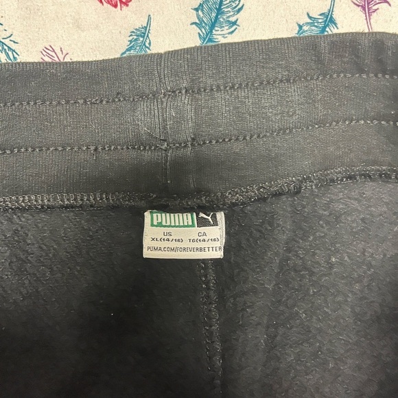 Puma Kids Black Jogger Pants - Picture 3 of 4